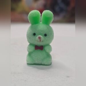 Easter Miniature Fuzzy Bunny Figurine [ Read Details ]